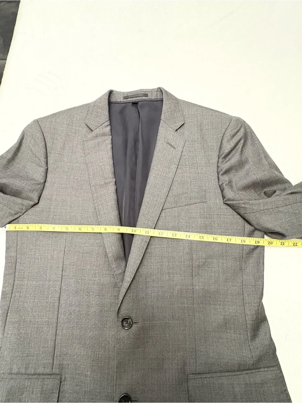 J. Crew Ludlow Men's Gray Two-Button Wool Sport Blazer Size 38R